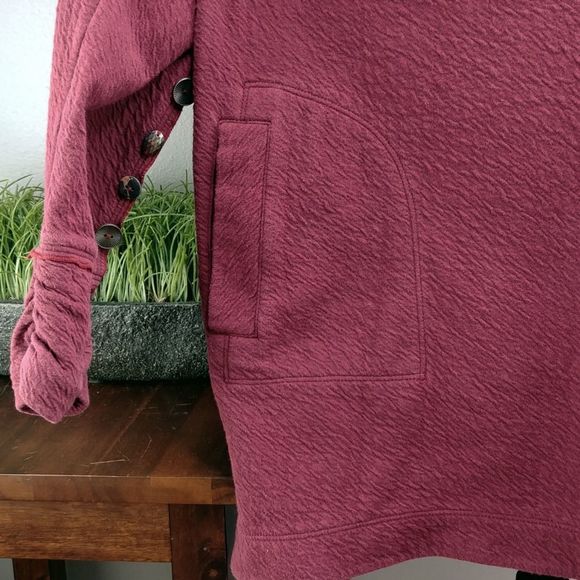 Neon Buddha Maroon Long Sleeved Sweatshirt - Picture 2 of 7